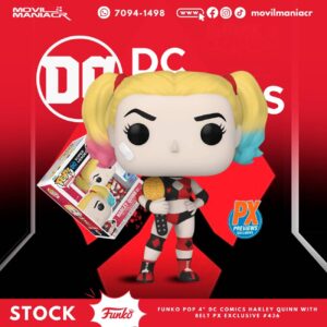 Funko Pop DC Comics Harley Quinn with Belt Exclusivo PX #436 - (Stock) ¡Disponible Ahora!