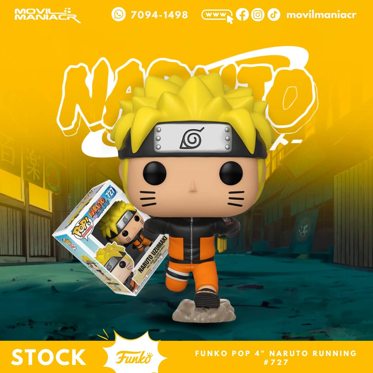 Funko Pop Naruto Shippuden Naruto Running #727 - (Stock) ¡Disponible Ahora! 1 Funko Pop Naruto Shippuden Naruto Running #727 - (Stock) ¡Disponible Ahora!