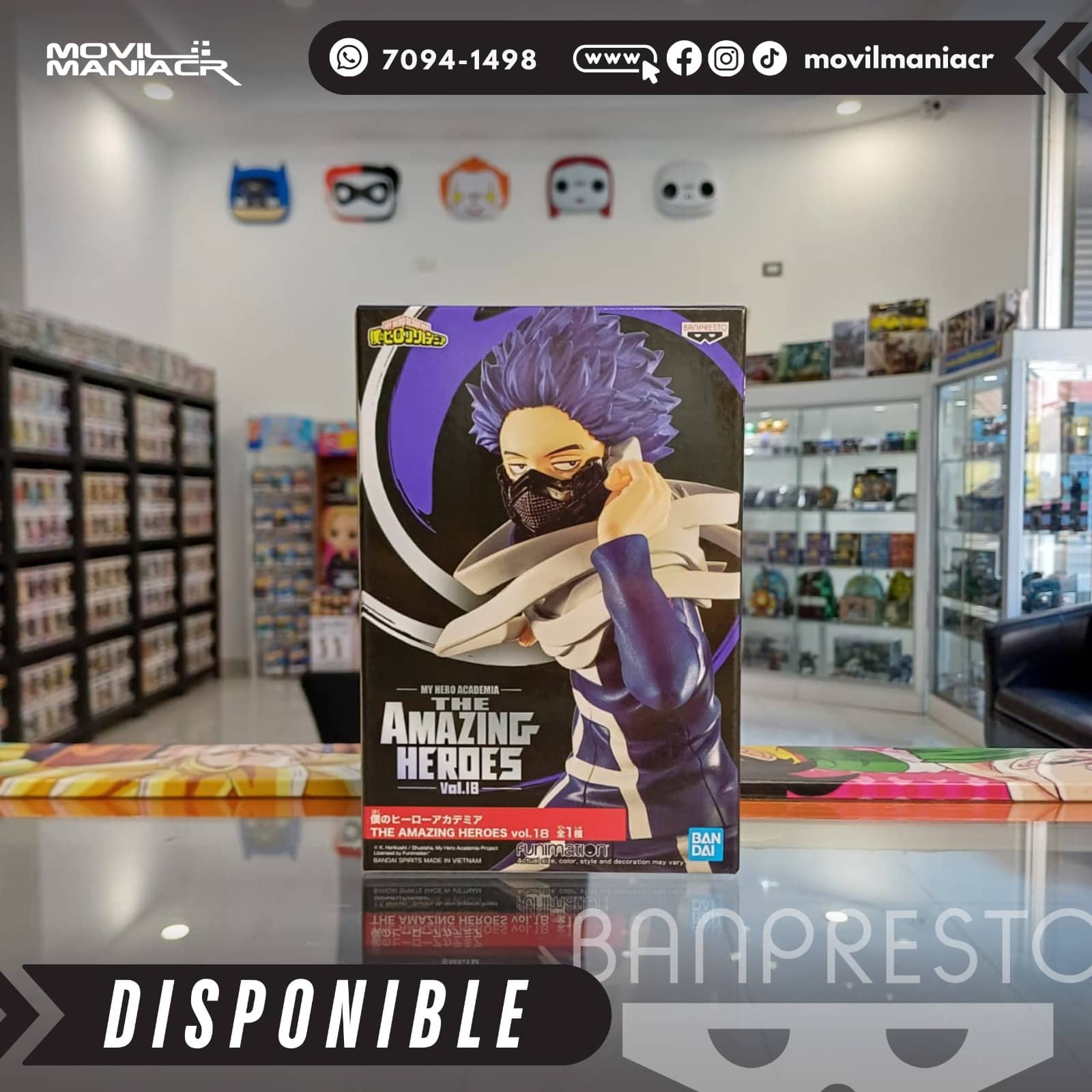 Figura Banpresto My Hero Academia Hitoshi Shinso 16cm aprox - (Stock) ¡Disponible! 4 Figura Banpresto My Hero Academia Hitoshi Shinso 16cm aprox - (Stock) ¡Disponible! - Imagen 4