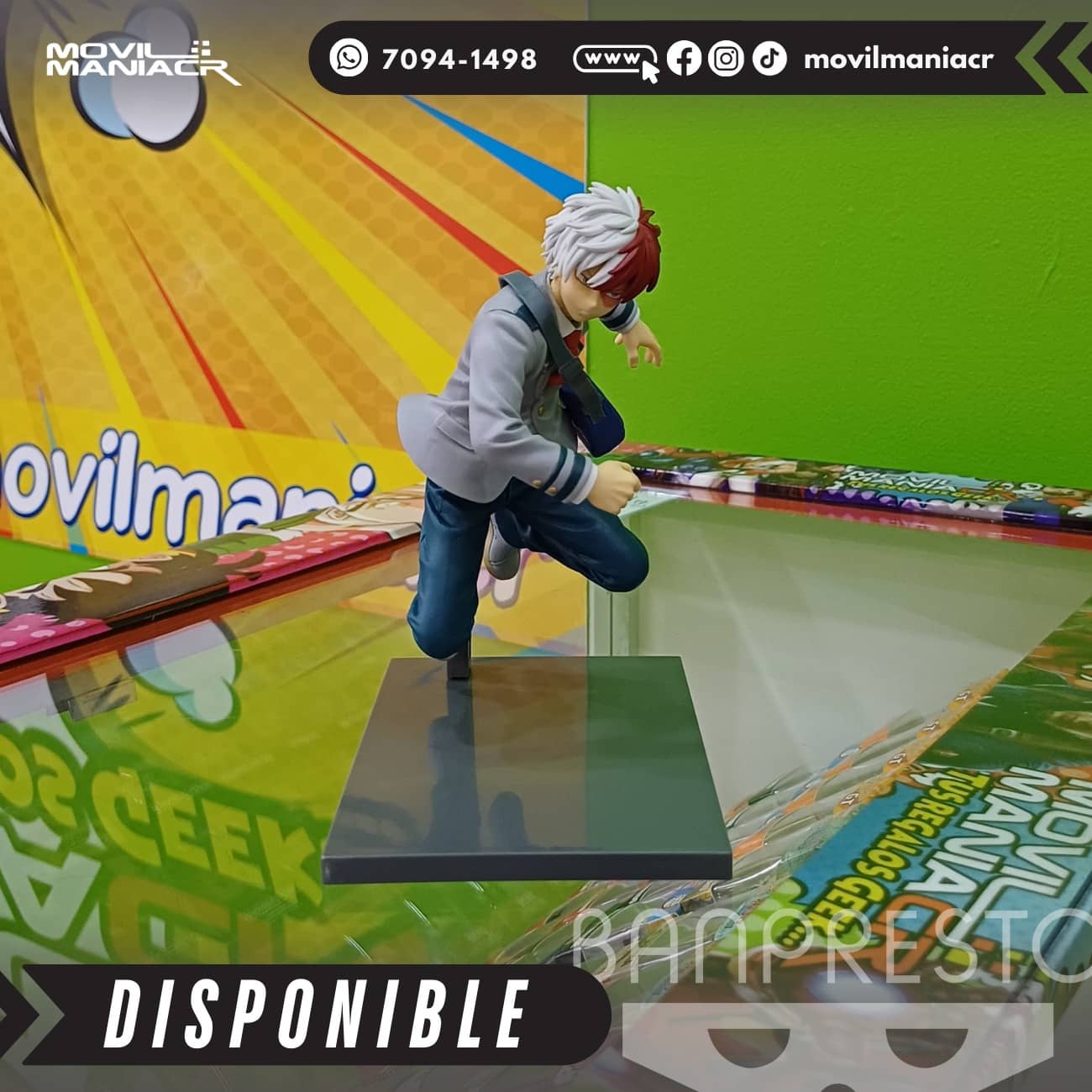 Figura Banpresto My Hero Academia Bravegraph Shoto Todoroki 14cm aprox - (Stock) ¡Disponible! 1 Figura Banpresto My Hero Academia Bravegraph Shoto Todoroki 14cm aprox