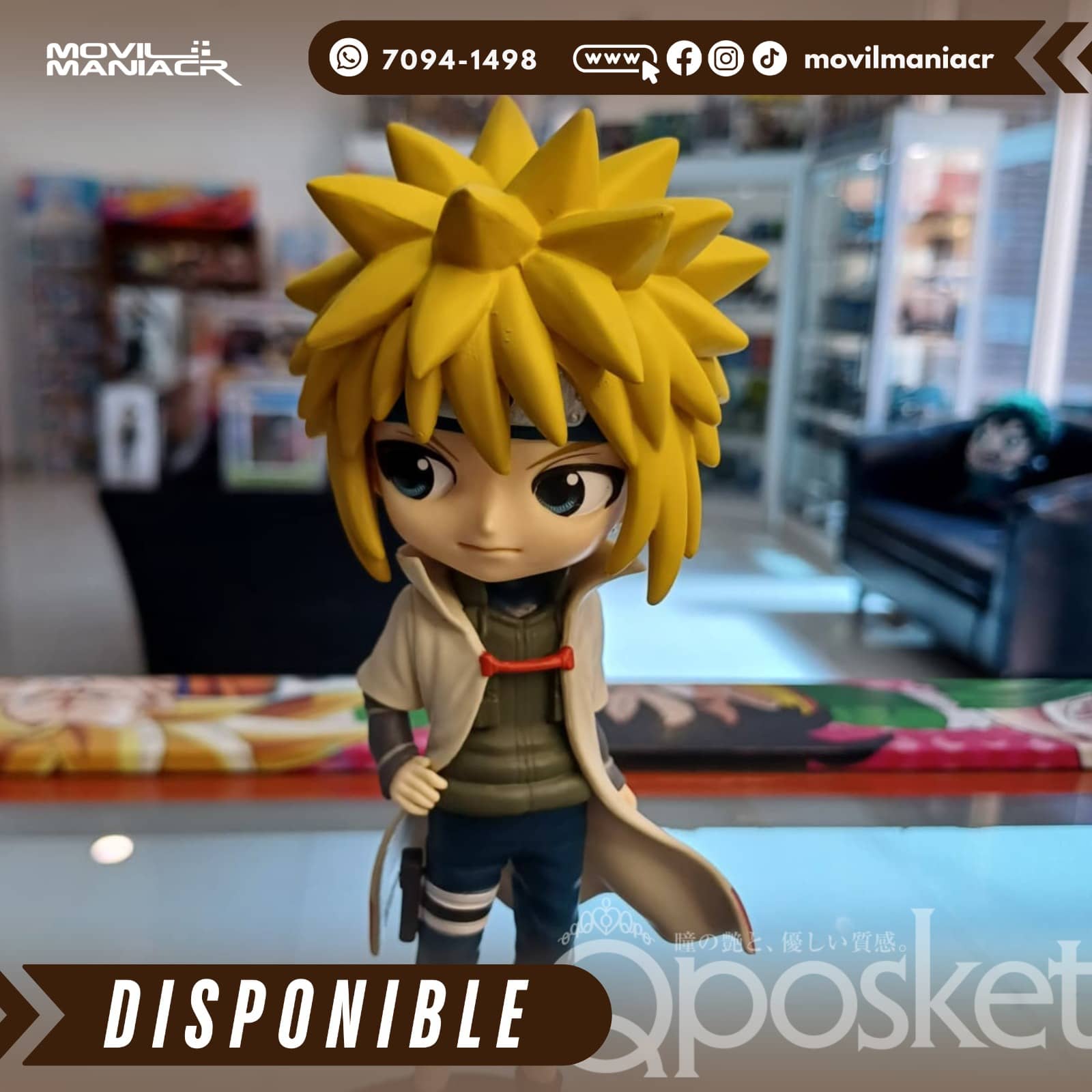 Figura Qposket Naruto Shippuden Namikaze Minato Version A 15cm aprox - (Stock) ¡Disponible! 3 Figura Qposket Naruto Shippuden Namikaze Minato Version A 15cm aprox - (Stock) ¡Disponible! - Imagen 3