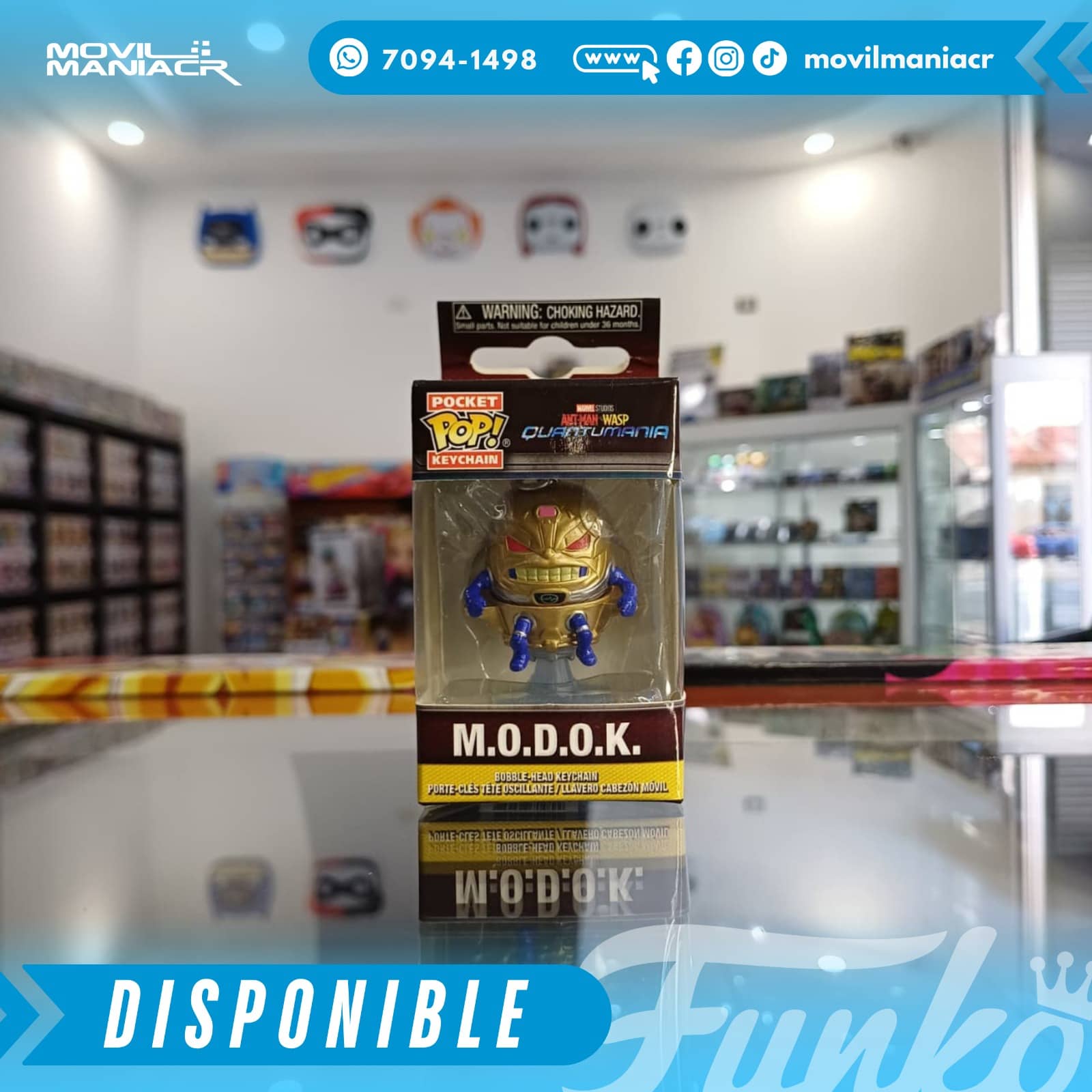 Funko Pop Ant-Man and the Wasp Quantumania M.O.D.O.K. - Llavero (Stock) ¡Disponible Ahora! 2 Funko Pop Ant-Man and the Wasp Quantumania M.O.D.O.K. - Llavero (Stock) ¡Disponible Ahora! - Imagen 2