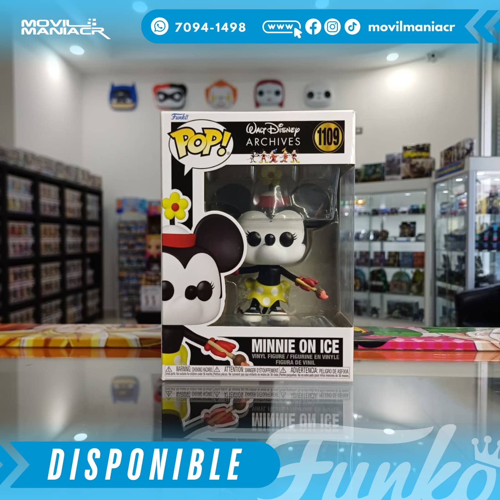 Funko Pop Disney Archives Minnie Mouse on Ice 1935 #1109 - (Stock) ¡Disponible Ahora! 2 Funko Pop Disney Archives Minnie Mouse on Ice 1935 #1109 - (Stock) ¡Disponible Ahora! - Imagen 2