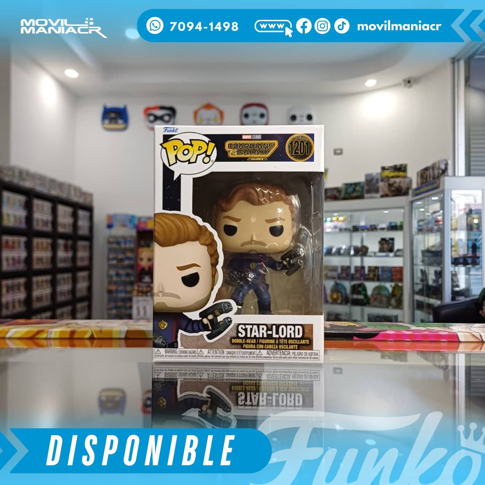 Funko Pop Guardians of the Galaxy Volume 3 Star-Lord #1201 - (Stock) ¡Disponible Ahora! 2 Funko Pop Guardians of the Galaxy Volume 3 Star-Lord #1201 - (Stock) ¡Disponible Ahora! - Imagen 2