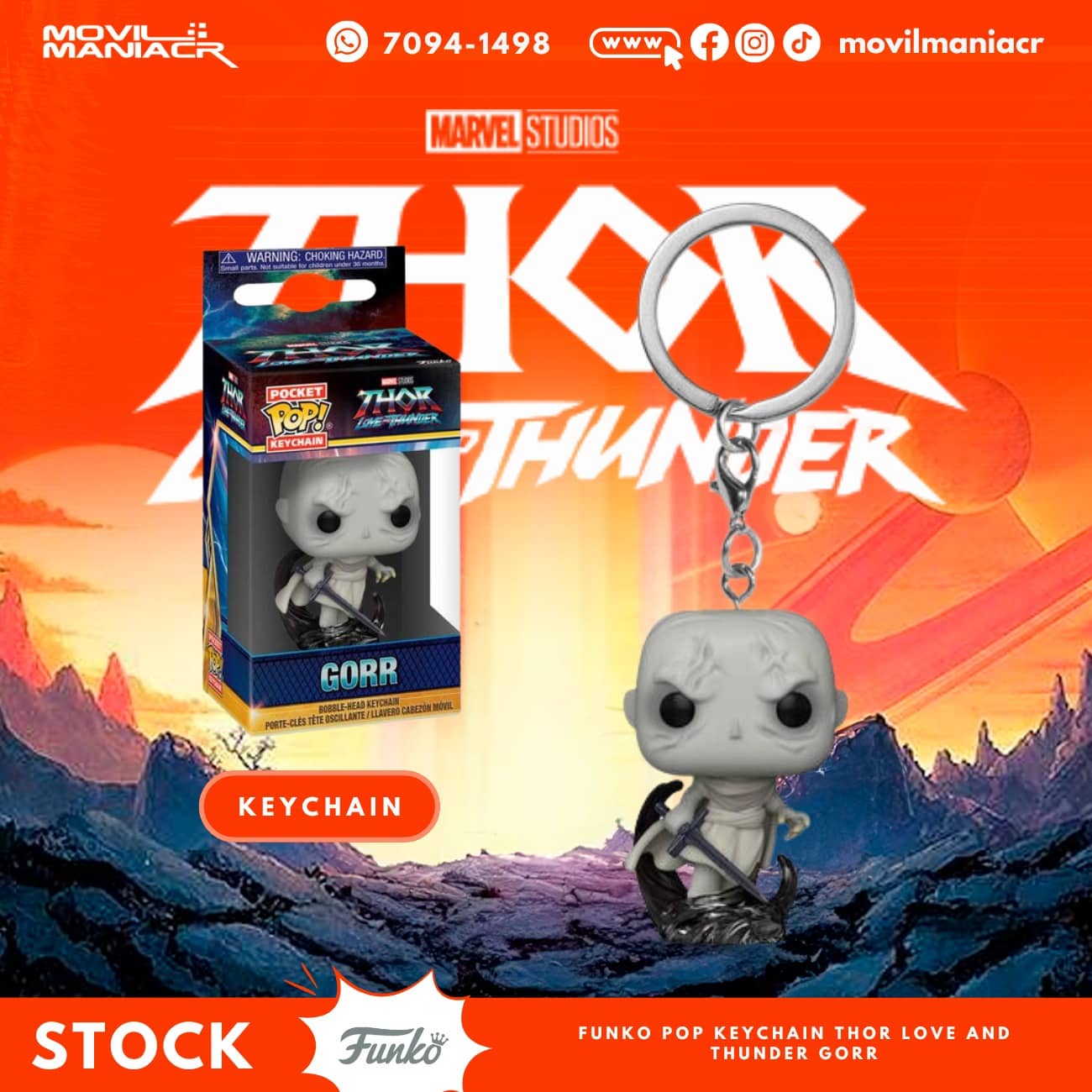Funko Pop Thor Love and Thunder Gorr - Llavero (Stock) ¡Disponible Ahora! 1 Funko Pop Thor Love and Thunder Gorr - Llavero (Stock) ¡Disponible Ahora!