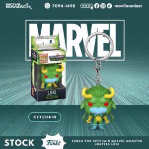 Llavero Funko Pop Marvel Monster Hunters Loki