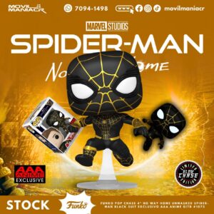 Funko Pop No Way Home Spider-Man Black Suit CHASE Exclusivo #1073 - (Stock) ¡Disponible Ahora!