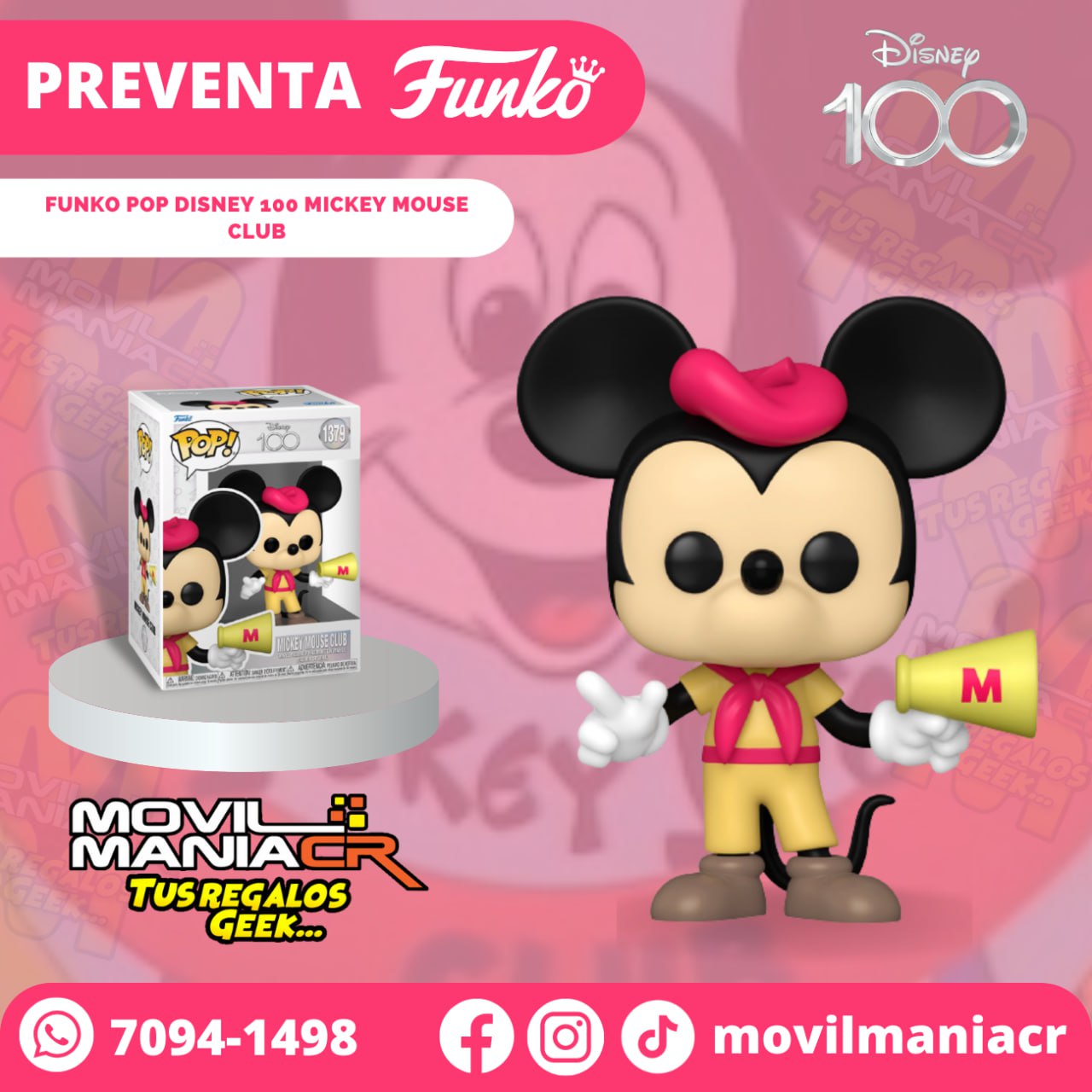Preventa Funko Pop Disney 100 Mickey Mouse Club #1379