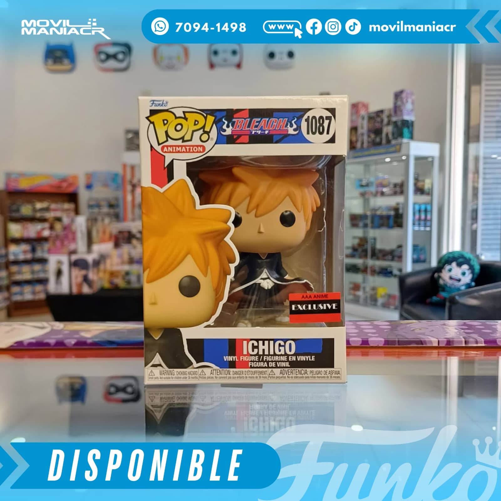 Funko Pop Bleach Ichigo Bankai Tensa Zangetsu Exclusivo #1087 - (Stock) ¡Disponible Ahora! 2 Funko Pop Bleach Ichigo Bankai Tensa Zangetsu Exclusivo #1087 - (Stock) ¡Disponible Ahora! - Imagen 2