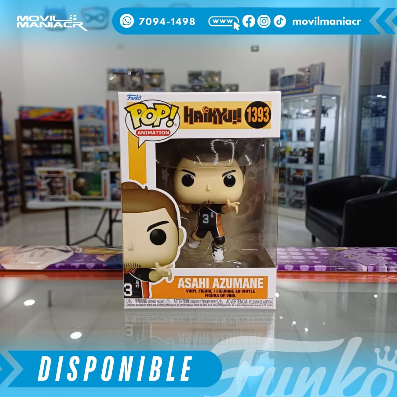 Funko Pop Haikyu Asahi Azumane #1393 - (Stock) ¡Disponible Ahora! 2 Funko Pop Haikyu Asahi Azumane #1393 - (Stock) ¡Disponible Ahora! - Imagen 2