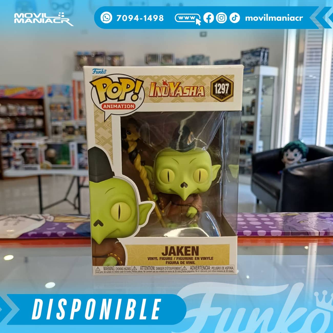 Funko Pop Inuyasha Jaken #1297 - (Stock) ¡Disponible Ahora! 2 Funko Pop Inuyasha Jaken #1297 - (Stock) ¡Disponible Ahora! - Imagen 2
