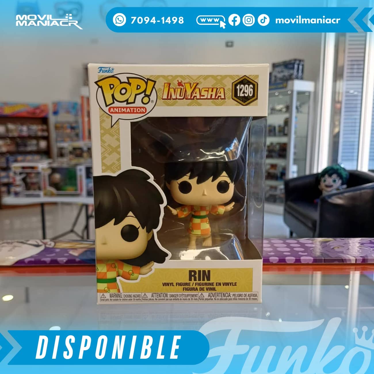 Funko Pop Inuyasha Rin #1296 - (Stock) ¡Disponible Ahora! 2 Funko Pop Inuyasha Rin #1296 - (Stock) ¡Disponible Ahora! - Imagen 2
