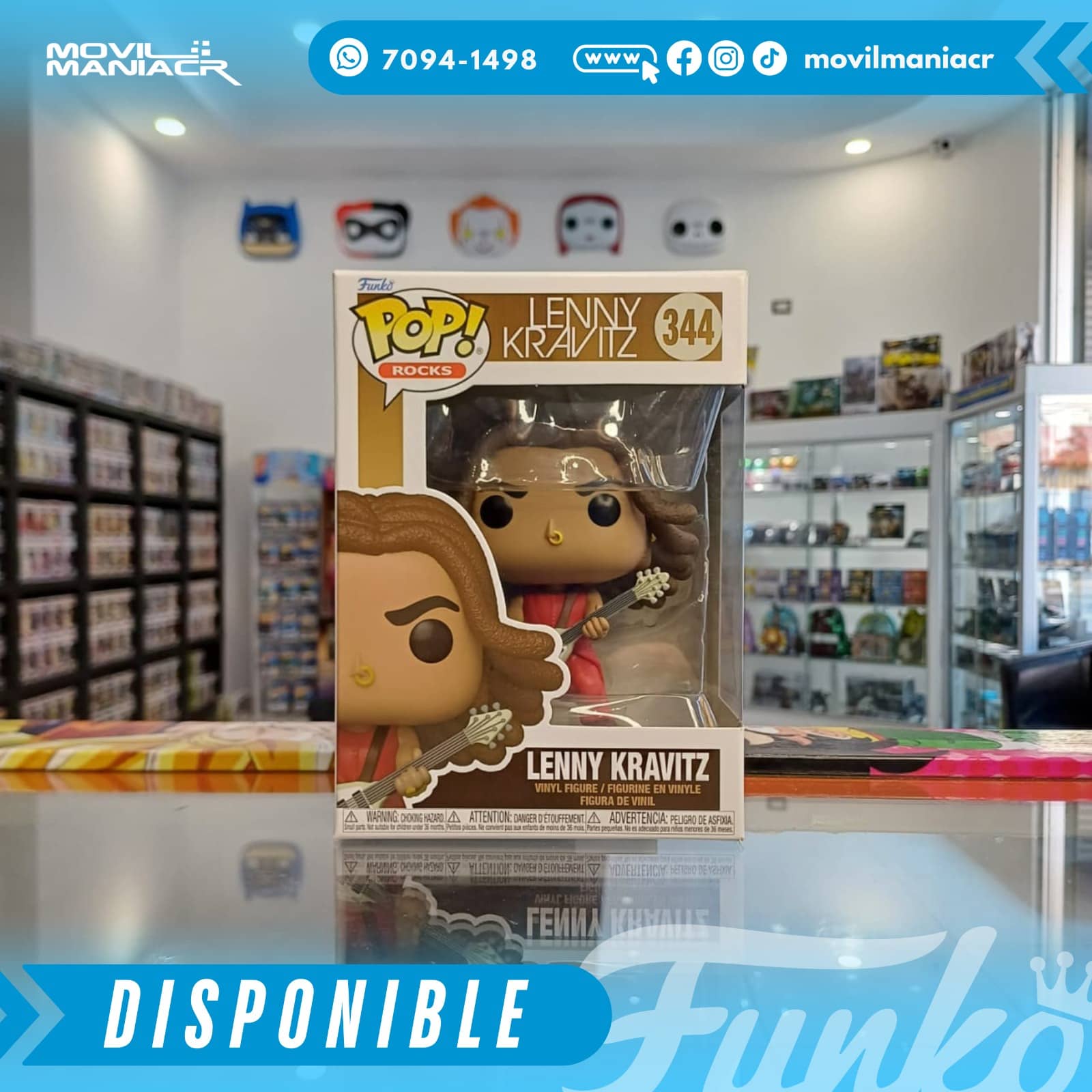 Funko Pop Lenny Kravitz #344 - (Stock) ¡Disponible Ahora! 2 Funko Pop Lenny Kravitz #344 - (Stock) ¡Disponible Ahora! - Imagen 2