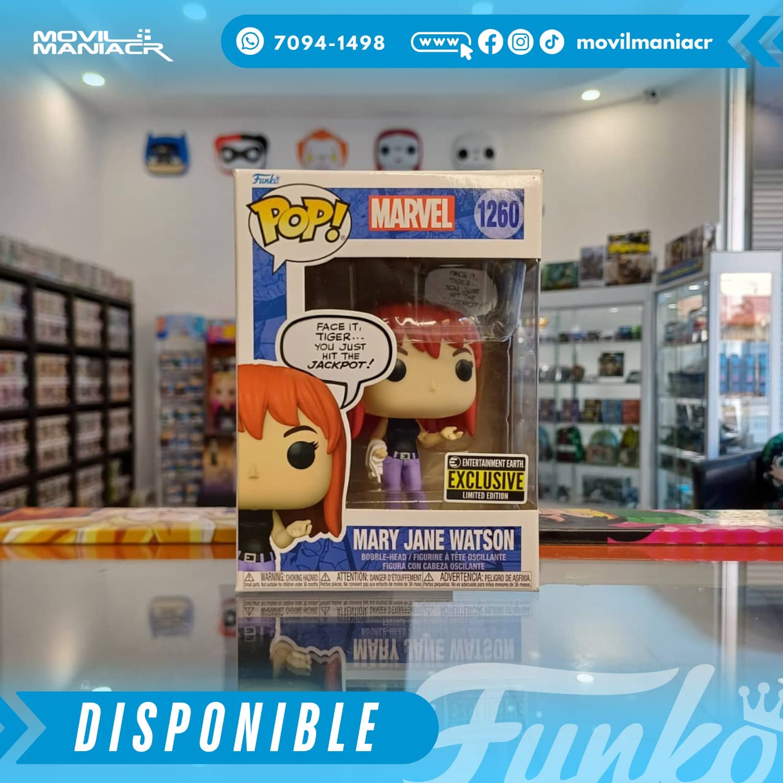 Funko Pop Spider-Man Mary Jane Watson Exclusivo #1260 - (Stock) ¡Disponible Ahora! 2 Funko Pop Spider-Man Mary Jane Watson Exclusivo #1260 - (Stock) ¡Disponible Ahora! - Imagen 2