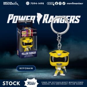 Llavero Funko Pop Mighty Morphin Power Rangers 30th Anniversary Yellow Ranger