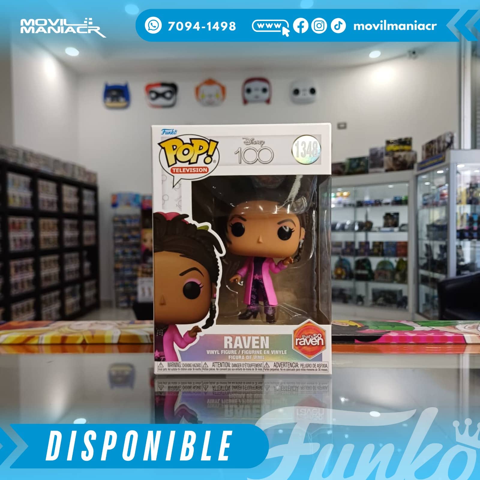 Funko Pop Disney 100 That's So Raven #1348 - (Stock) ¡Disponible Ahora! 2 Funko Pop Disney 100 That's So Raven #1348 - (Stock) ¡Disponible Ahora! - Imagen 2