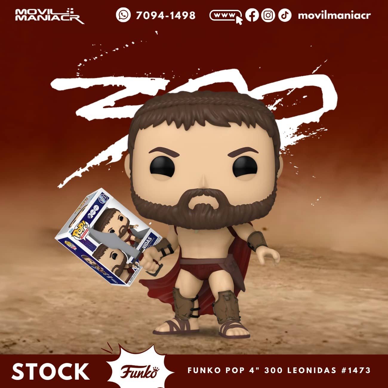Funko Pop 300 Leonidas #1473 - (Stock) ¡Disponible Ahora! 1 Funko Pop 300 Leonidas #1473 - (Stock) ¡Disponible Ahora!