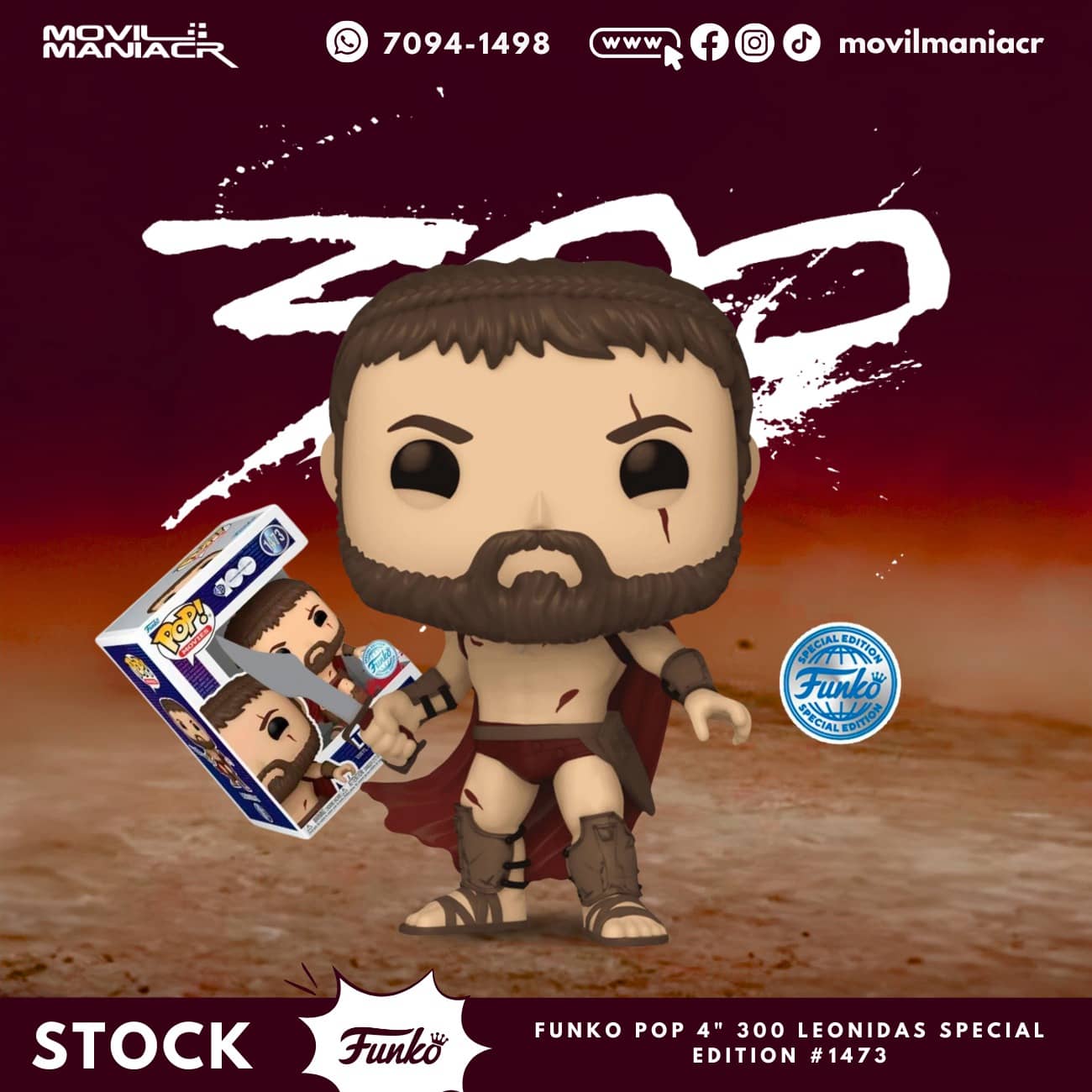 Funko Pop 300 Leonidas Special Edition #1473 - (Stock) ¡Disponible Ahora! 1 Funko Pop 300 Leonidas Special Edition #1473 - (Stock) ¡Disponible Ahora!