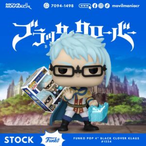 Funko Pop Black Clover Klaus #1554 - (Stock) ¡Disponible Ahora!