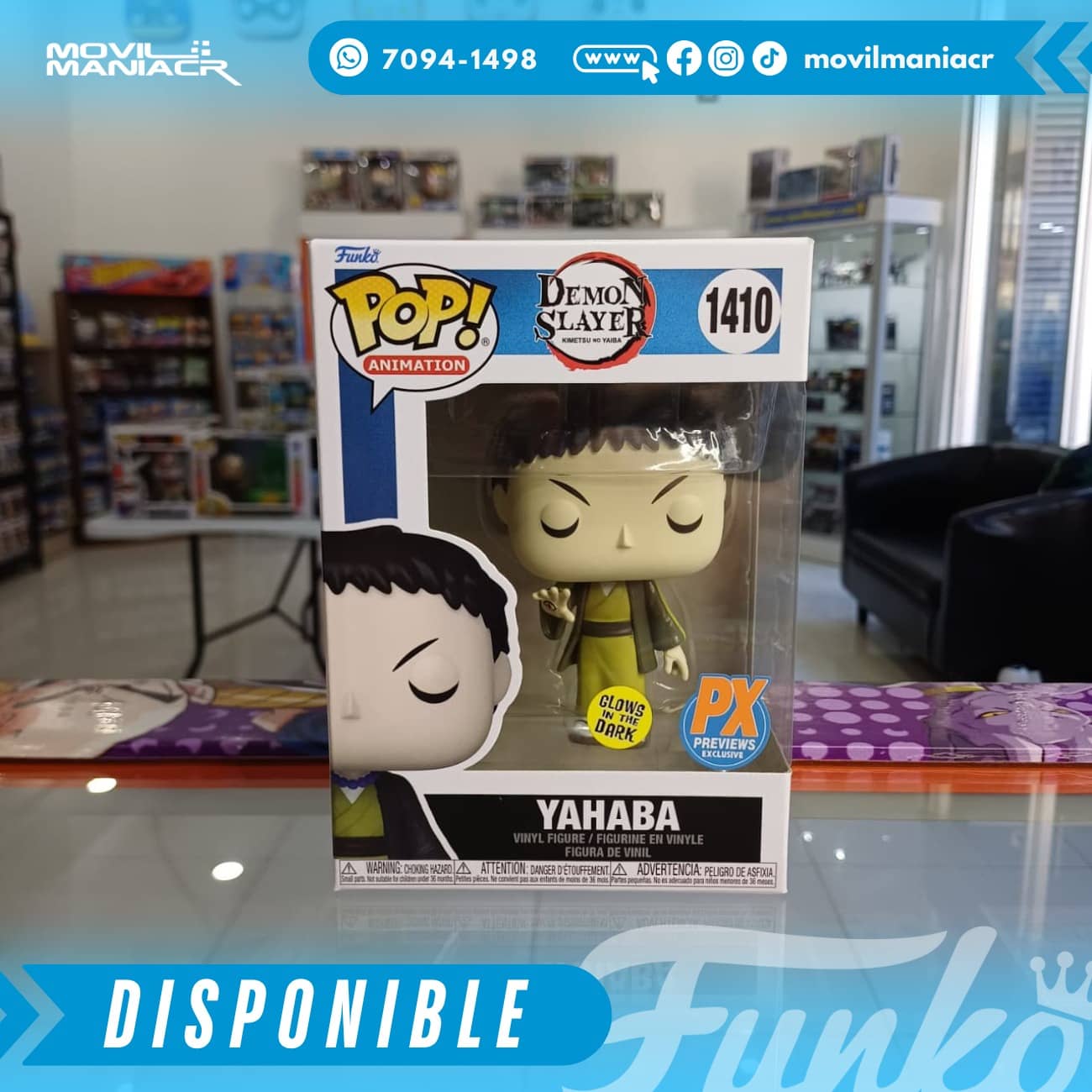 Funko Pop Demon Slayer Yahaba GITD Exclusivo PX #1410 - (Stock) ¡Disponible Ahora! 2 Funko Pop Demon Slayer Yahaba GITD Exclusivo PX #1410 - (Stock) ¡Disponible Ahora! - Imagen 2