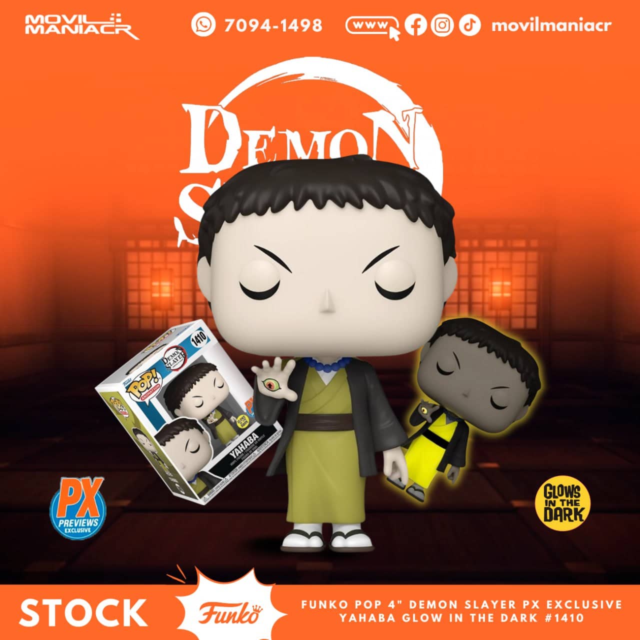 Funko Pop Demon Slayer Yahaba GITD Exclusivo PX #1410 - (Stock) ¡Disponible Ahora! 1 Funko Pop Demon Slayer Yahaba GITD Exclusivo PX #1410 - (Stock) ¡Disponible Ahora!