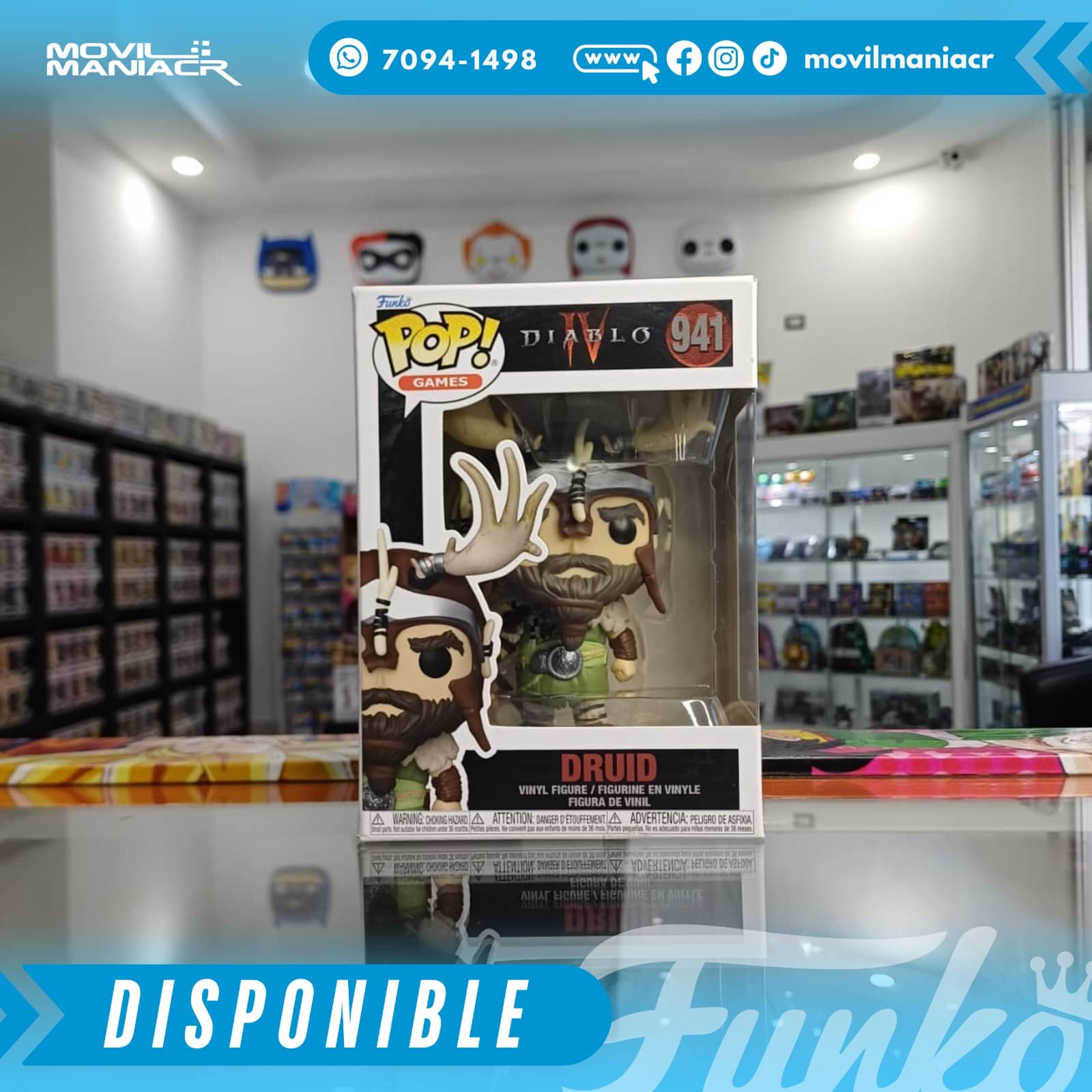 Funko Pop Diablo IV Druid #941 - (Stock) ¡Disponible Ahora! 2 Funko Pop Diablo IV Druid #941 - (Stock) ¡Disponible Ahora! - Imagen 2