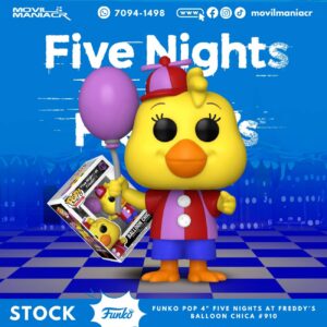 Funko Pop Five Nights at Freddy's Balloon Chica #910 - (Stock) ¡Disponible Ahora!