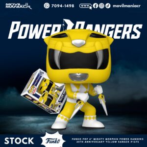 Funko Pop Mighty Morphin Power Rangers 30th Anniversary Yellow Ranger #1375