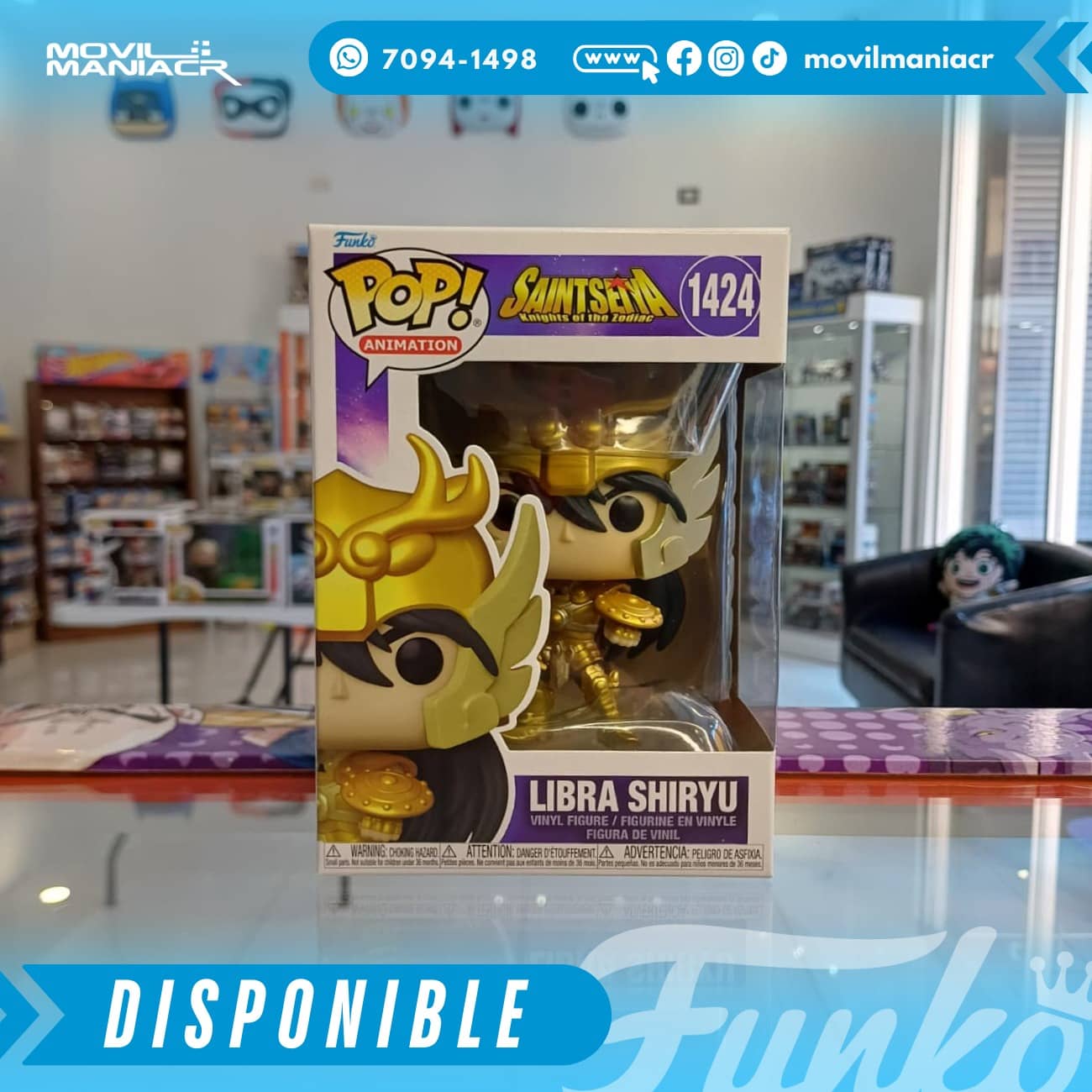 Funko Pop Saint Seiya Knights of the Zodiac Libra Shiryu #1424 - (Stock) ¡Disponible Ahora! 2 Funko Pop Saint Seiya Knights of the Zodiac Libra Shiryu #1424 - (Stock) ¡Disponible Ahora! - Imagen 2