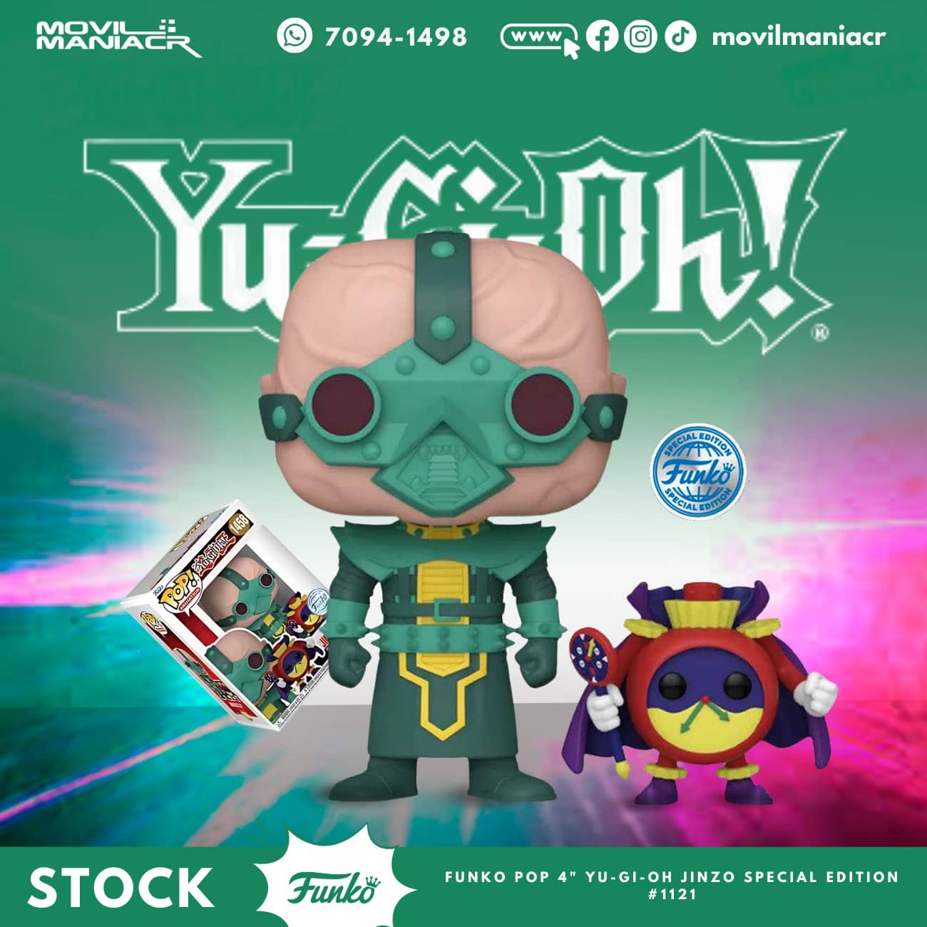 Funko Pop Yu-Gi-Oh! Jinzo with Time Wizard Special Edition #1458 - (Stock) ¡Disponible Ahora! 1 Funko Pop Yu-Gi-Oh! Jinzo with Time Wizard Special Edition #1458 - (Stock) ¡Disponible Ahora!
