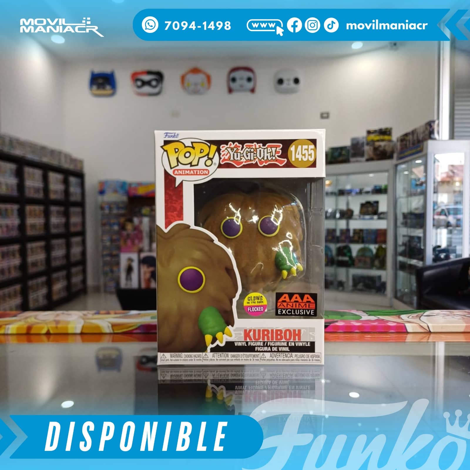 Funko Pop Yu-Gi-Oh! Kuriboh Flocked and GITD Exclusivo #1455 - (Stock) ¡Disponible Ahora! 2 Funko Pop Yu-Gi-Oh! Kuriboh Flocked and GITD Exclusivo #1455 - (Stock) ¡Disponible Ahora! - Imagen 2