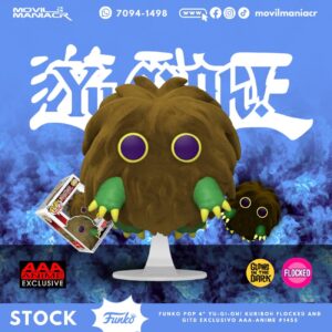Funko Pop Yu-Gi-Oh! Kuriboh Flocked and GITD Exclusivo #1455 - (Stock) ¡Disponible Ahora!