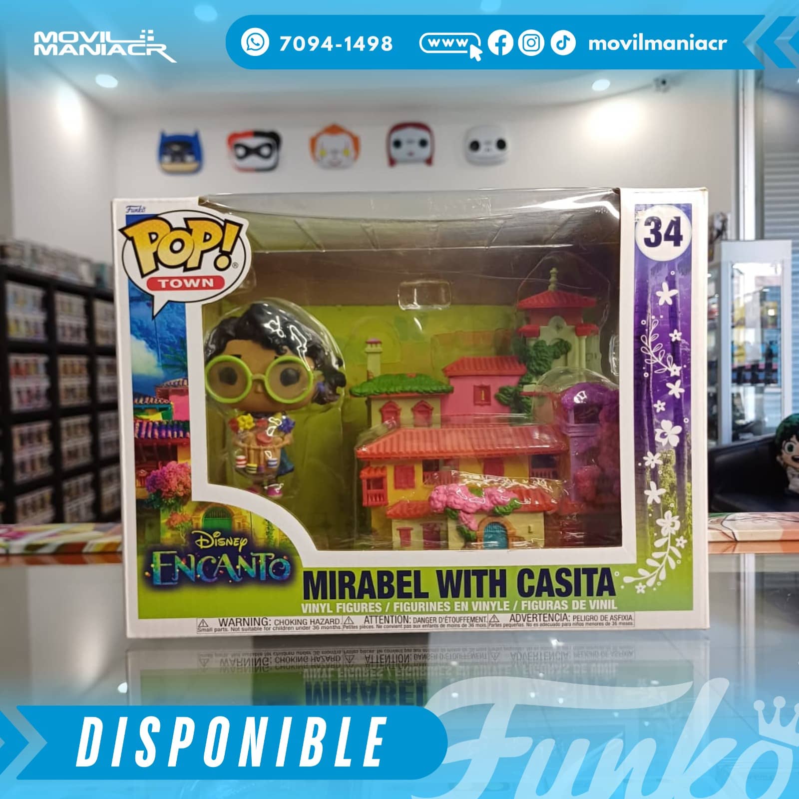 Funko Pop Encanto Mirabel with Casita #34 - Town (Stock) ¡Disponible Ahora! 2 Funko Pop Encanto Mirabel with Casita #34 - Town (Stock) ¡Disponible Ahora! - Imagen 2