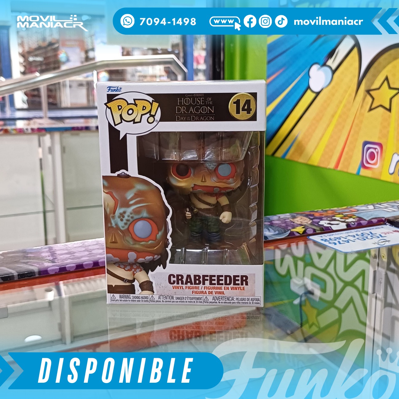 Funko Pop House of the Dragon Crabfeeder #14 2 Funko Pop House of the Dragon Crabfeeder #14 - Imagen 2