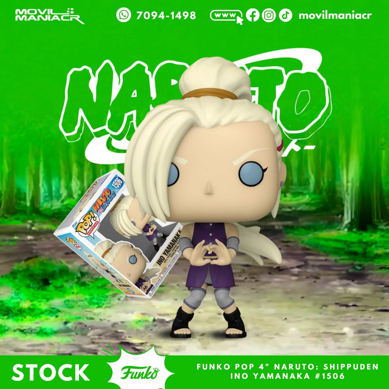 Funko Pop Naruto Shippuden Ino Yamanaka #1506 - (Stock) ¡Disponible Ahora! 1 Funko Pop Naruto Shippuden Ino Yamanaka #1506 - (Stock) ¡Disponible Ahora!