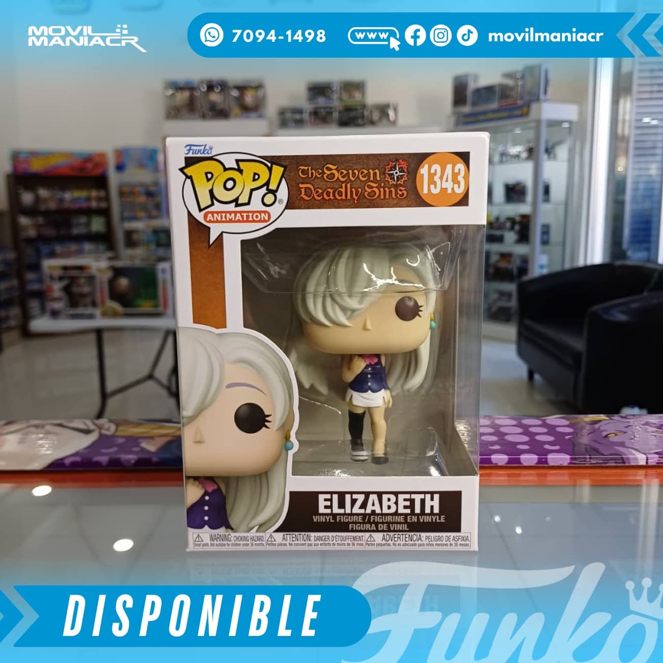 Funko Pop Seven Deadly Sins Elizabeth #1343 - (Stock) ¡Disponible Ahora! 2 Funko Pop Seven Deadly Sins Elizabeth #1343 - (Stock) ¡Disponible Ahora!