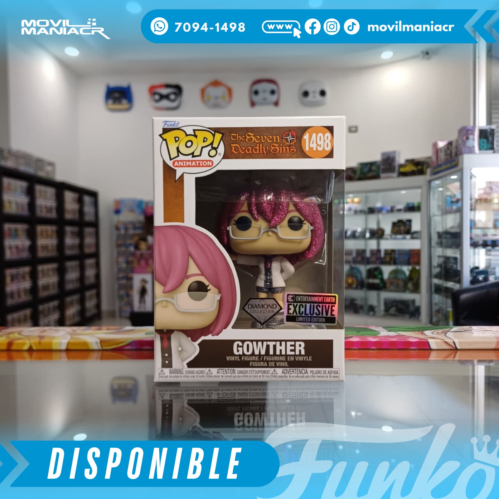 Funko Pop Seven Deadly Sins Gowther Diamond Exclusivo #1498 - (Stock) ¡Disponible Ahora! 2 Funko Pop Seven Deadly Sins Gowther Diamond Exclusivo #1498 - (Stock) ¡Disponible Ahora! - Imagen 2