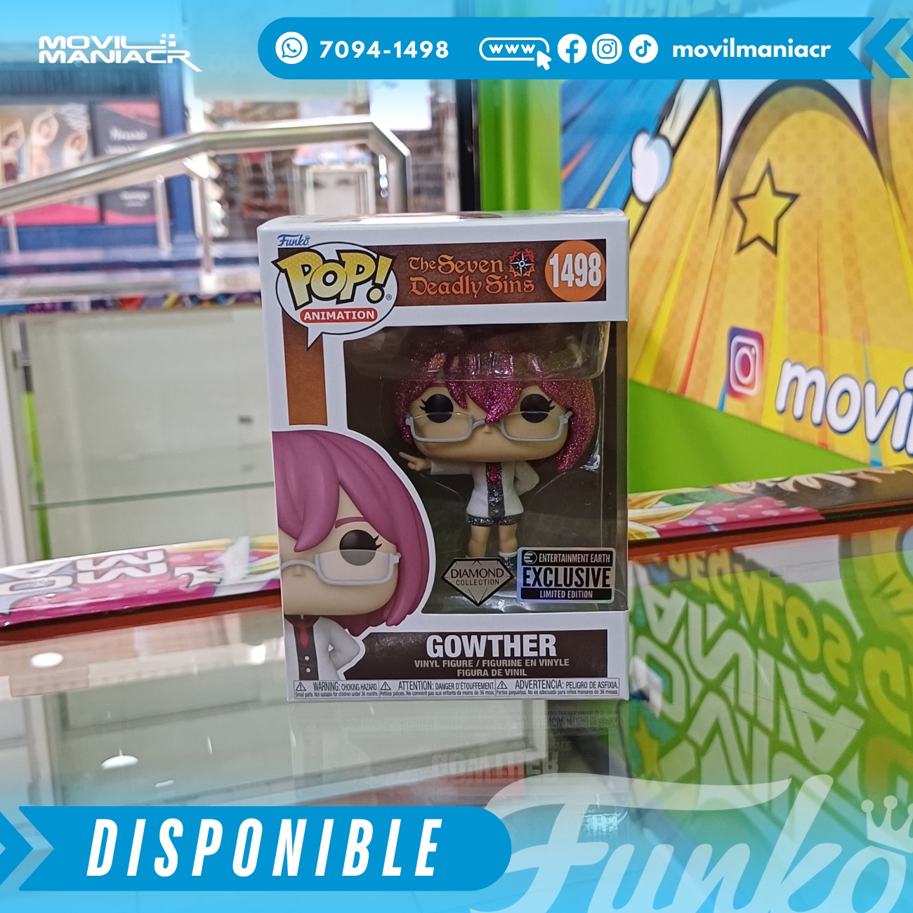 Funko Pop Seven Deadly Sins Gowther Diamond Exclusivo Entertainment Earth #1498 2 Funko Pop Seven Deadly Sins Gowther Diamond Exclusivo Entertainment Earth #1498 - Imagen 2