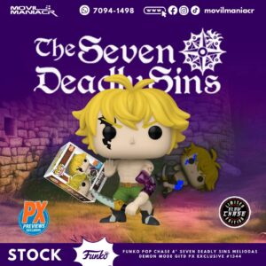 Funko Pop Seven Deadly Sins Meliodas GITD CHASE Exclusivo #1344 - (Stock) ¡Disponible Ahora!