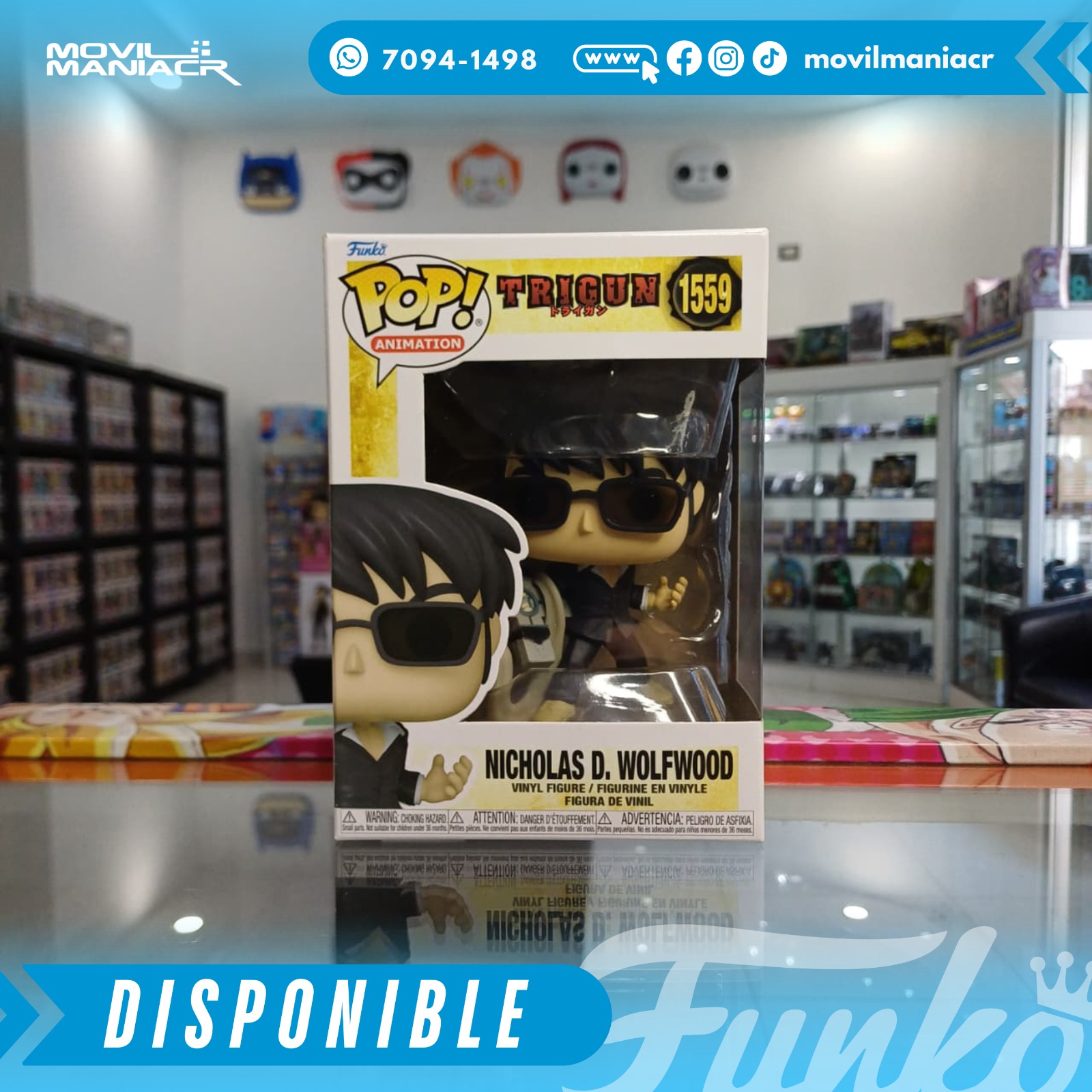 Funko Pop Trigun Nicholas D. Wolfwood #1559 - (Stock) ¡Disponible Ahora! 2 Funko Pop Trigun Nicholas D. Wolfwood #1559 - (Stock) ¡Disponible Ahora! - Imagen 2