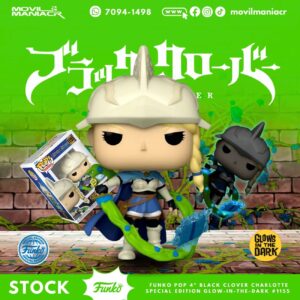 Funko Pop Black Clover Charlotte GITD Exclusivo #1155 - (Stock) ¡Disponible Ahora!