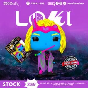 Funko Pop Loki Season 1 Sylvie Blacklight Special Edition #988