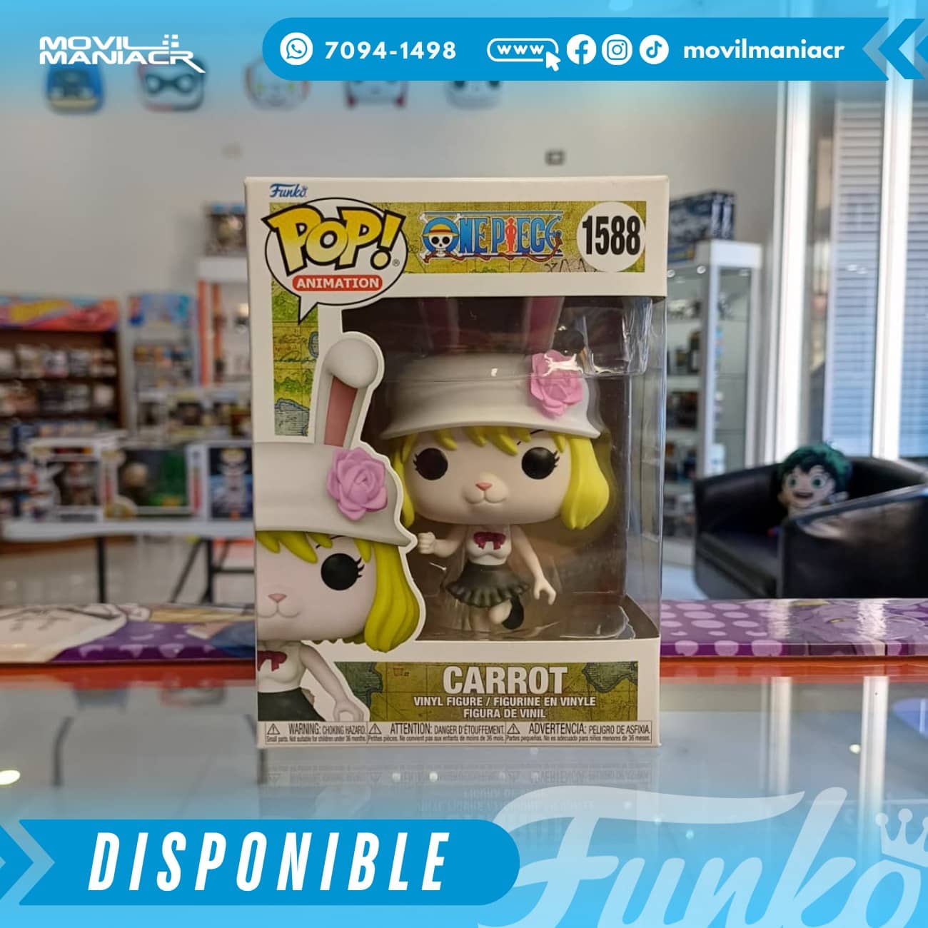 Funko Pop One Piece Carrot #1588 - (Stock) ¡Disponible Ahora! 2 Funko Pop One Piece Carrot #1588 - (Stock) ¡Disponible Ahora! - Imagen 2