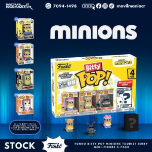 4-Pack Bitty Pop Minions Tourist Jerry - (Stock) ¡Disponible Ahora!
