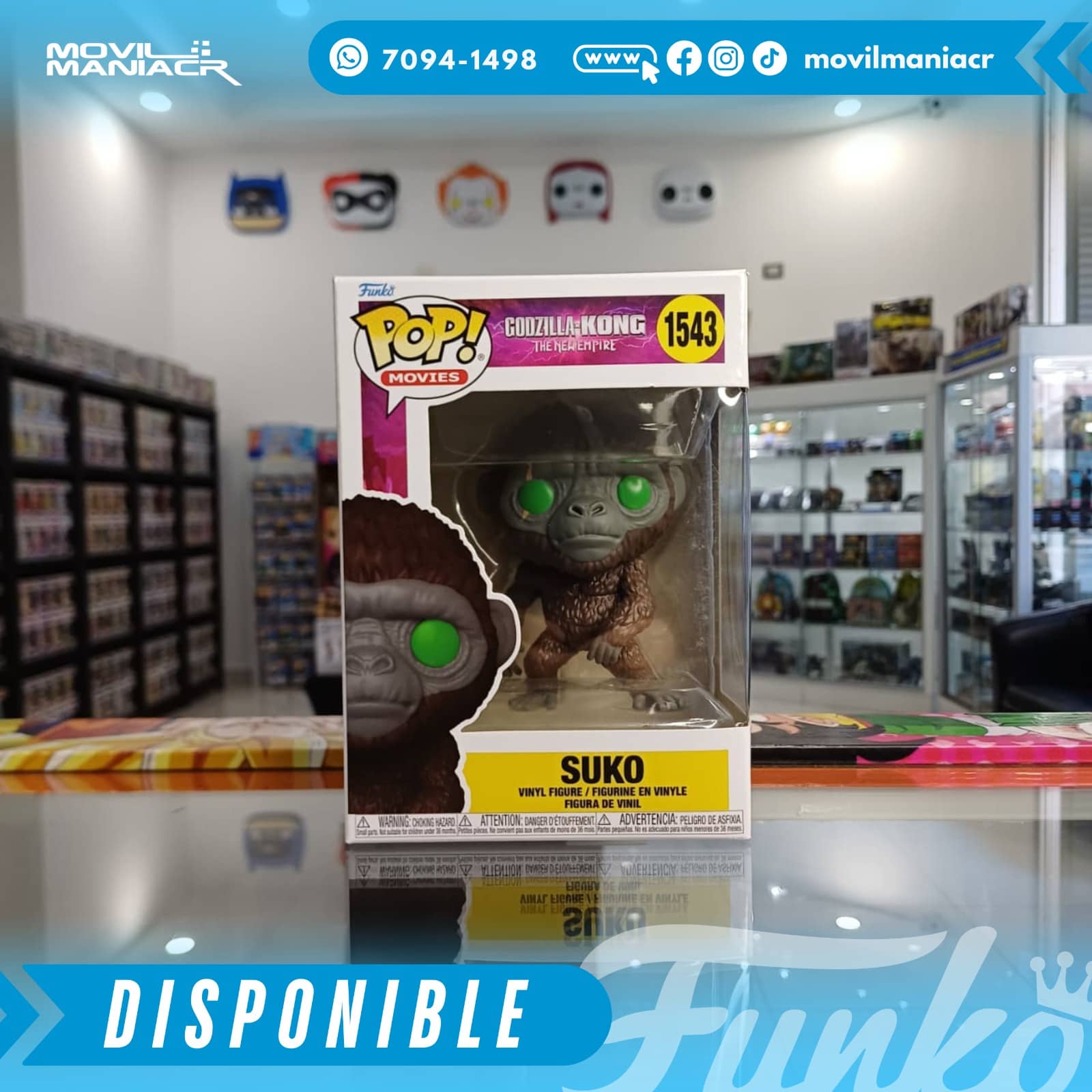 Funko Pop Godzilla x Kong The New Empire Suko #1543 - (Stock) ¡Disponible Ahora! 2 Funko Pop Godzilla x Kong The New Empire Suko #1543 - (Stock) ¡Disponible Ahora! - Imagen 2