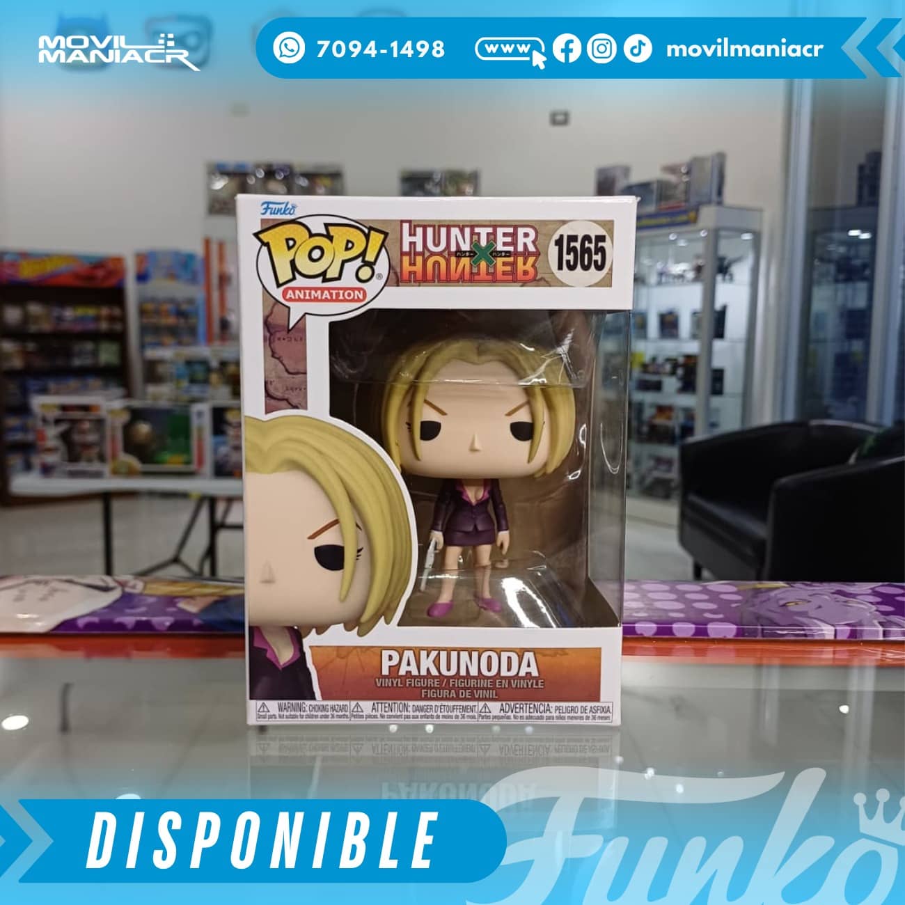 Funko Pop Hunter x Hunter Pakunoda #1565 - (Stock) ¡Disponible Ahora! 2 Funko Pop Hunter x Hunter Pakunoda #1565 - (Stock) ¡Disponible Ahora! - Imagen 2