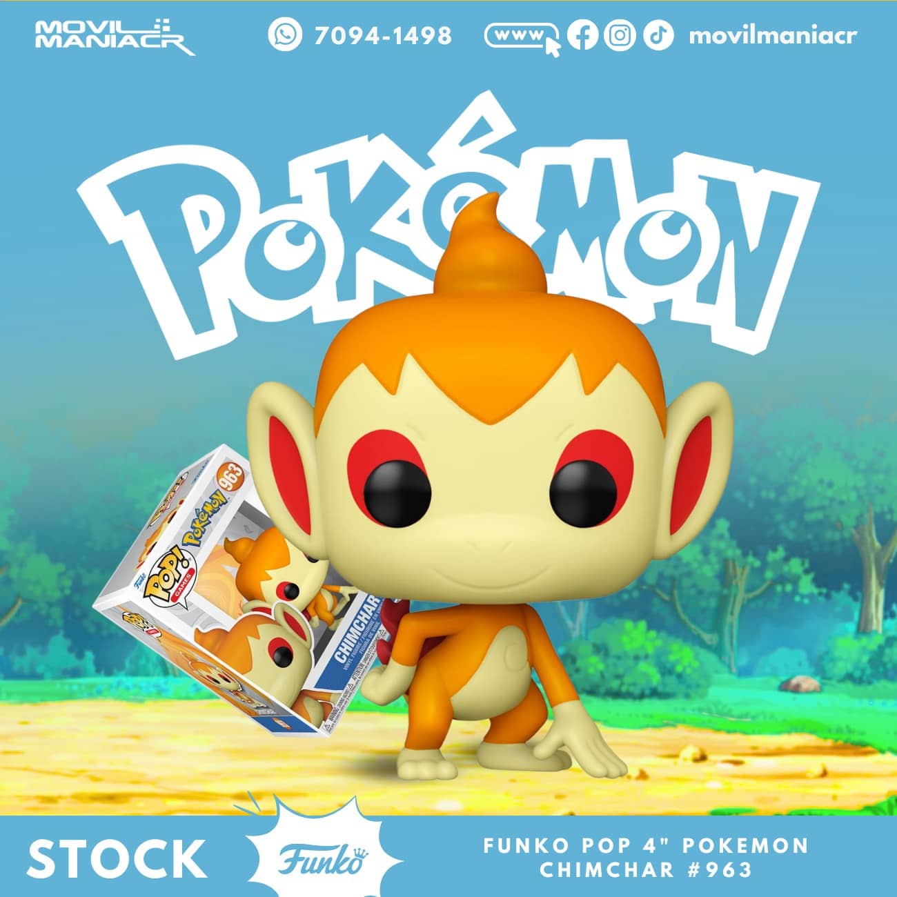 Funko Pop Pokémon Chimchar #963 - (Stock) ¡Disponible Ahora! 1 Funko Pop Pokémon Chimchar #963 - (Stock) ¡Disponible Ahora!