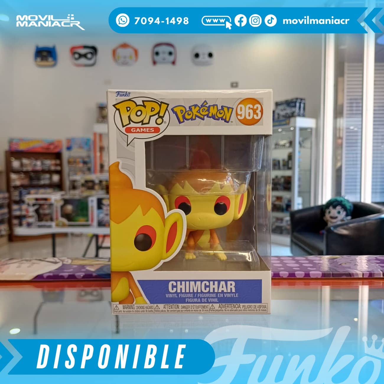 Funko Pop Pokémon Chimchar #963 - (Stock) ¡Disponible Ahora! 2 Funko Pop Pokémon Chimchar #963 - (Stock) ¡Disponible Ahora! - Imagen 2