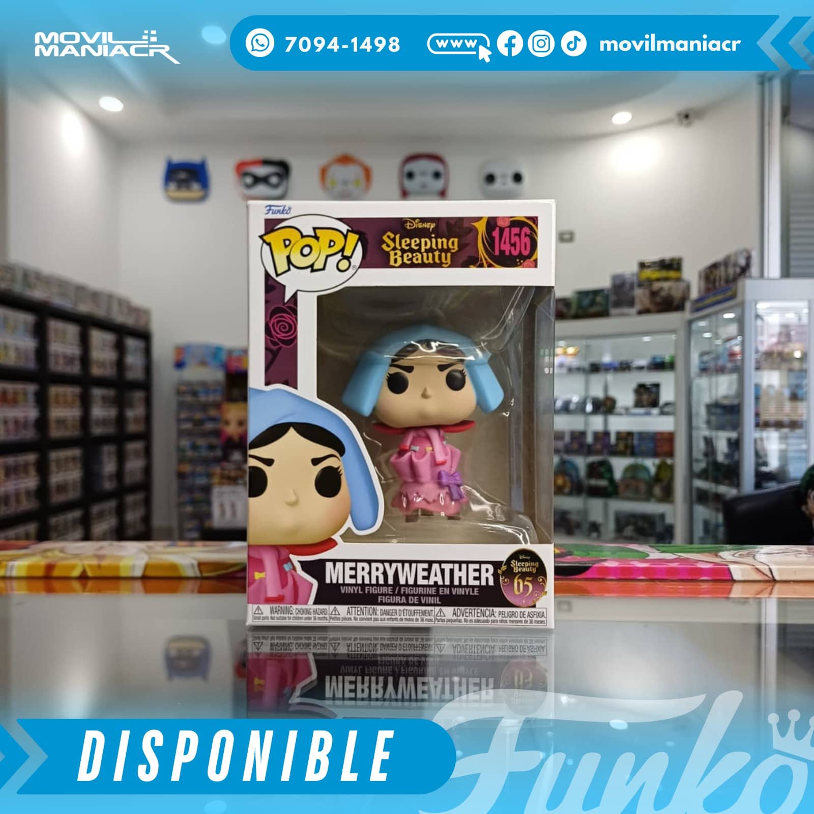Funko Pop Sleeping Beauty 65th Anniversary Merryweather #1456 - (Stock) ¡Disponible Ahora! 2 Funko Pop Sleeping Beauty 65th Anniversary Merryweather #1456 - (Stock) ¡Disponible Ahora! - Imagen 2