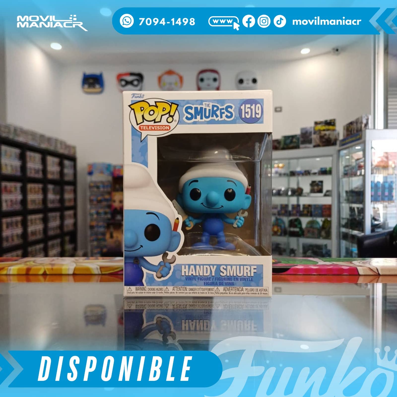 Funko Pop The Smurfs Classic Handy Smurf #1519 - (Stock) ¡Disponible Ahora! 2 Funko Pop The Smurfs Classic Handy Smurf #1519 - (Stock) ¡Disponible Ahora! - Imagen 2